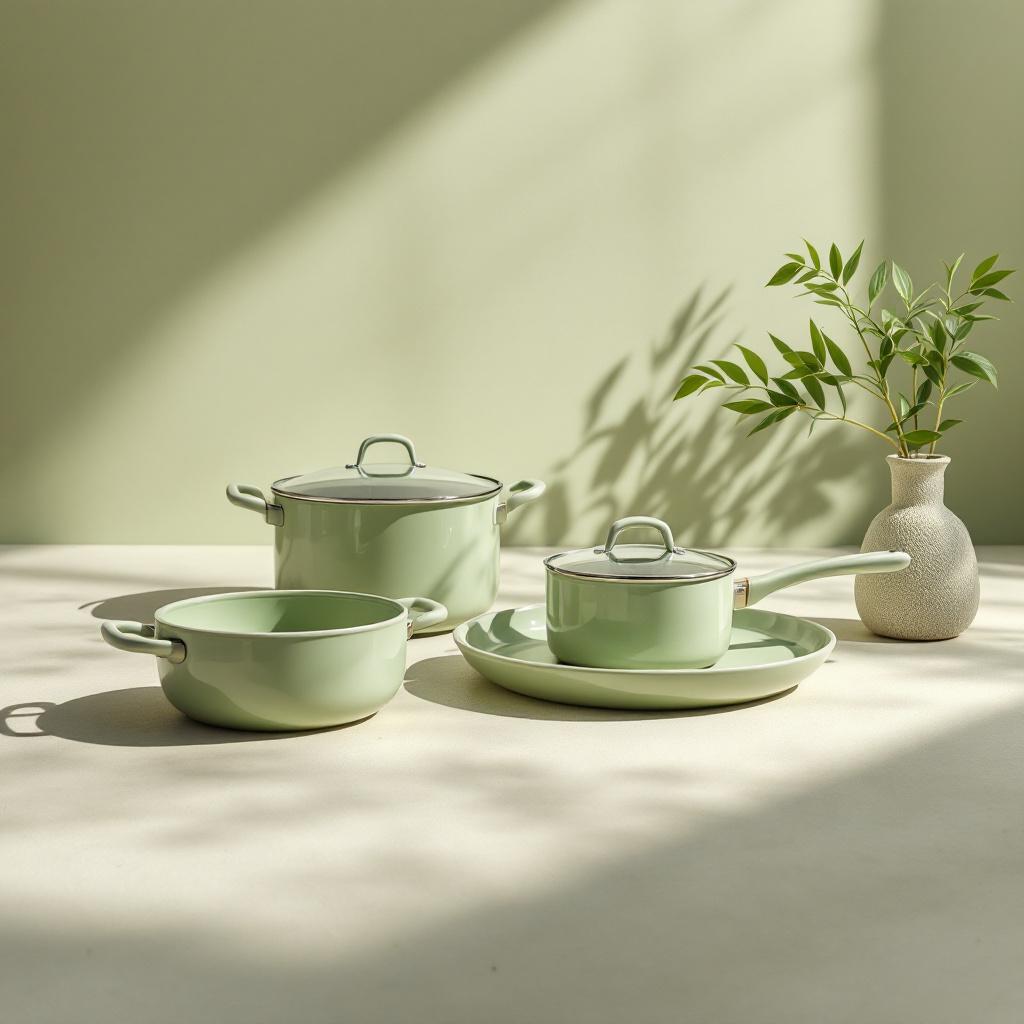 Hearthstone Ceramic Cookware Set — Essential ceramic cookware set featuring non-toxic, scratch-resistant surfaces f